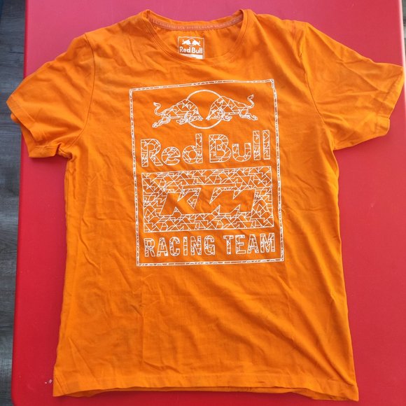 Red Bull KTM Racing orange graphic T-shirt size M - Picture 1 of 6